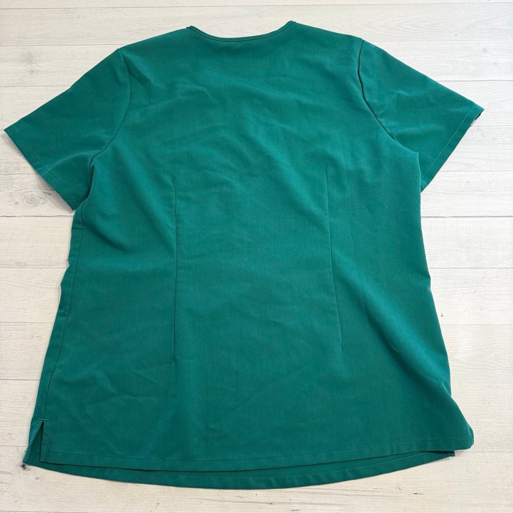 FIGS Catarina one pocket scrub top teal green womens large - Picture 5 of 7